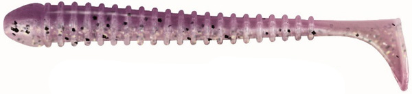 Jackson The Worm 7,5cm, 10 St! - Violet Glitter