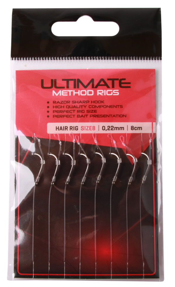 Ultimate Method Hair Rigs, 8 pcs