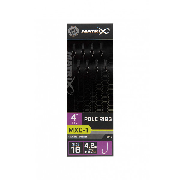 Matrix MXC-1 Pole Rig 4" (10cm) Barbless (8Stück)