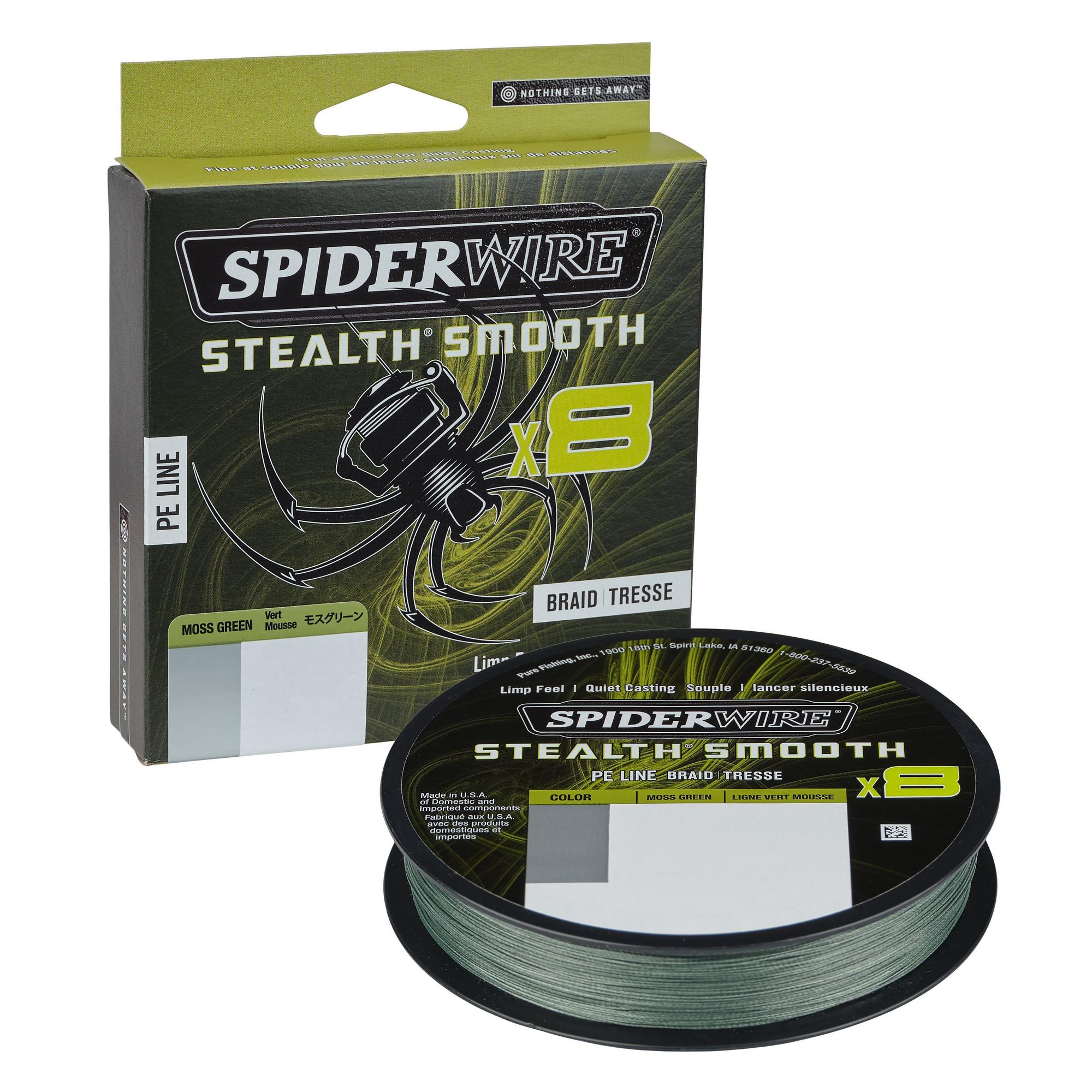 Spiderwire Stealth Smooth 8 Moss Green Geflochtene Schnur (300m)