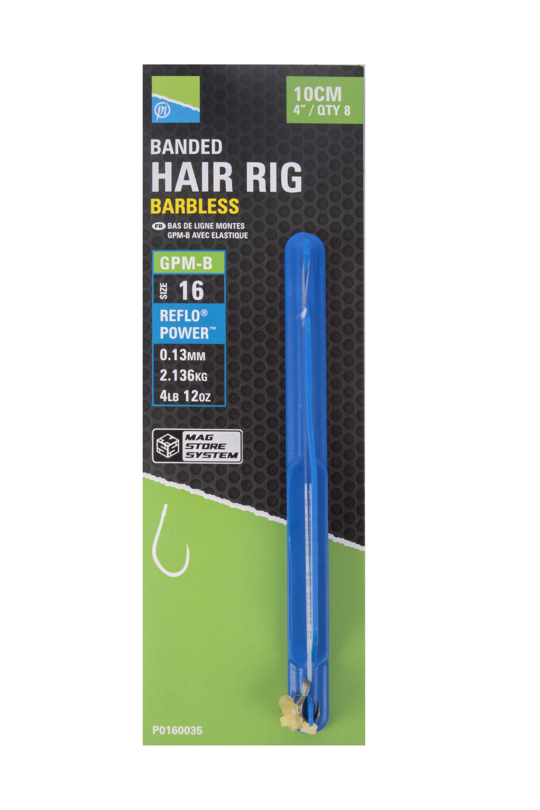 Preston GPM-B Banded Hair Rigs 10cm (8 Stück)