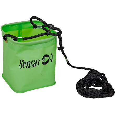 Sensas Waterproof Green Bucket mit Seil