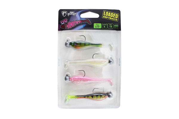 Fox Rage Mini Fry Loaded UV Mixed Coulour Pack 7cm 5g - Mix Pack Clear Water