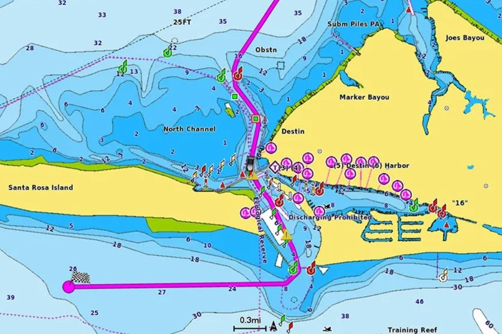 Navionics Vision+ Benelux und Westdeutschland Wasserkarte