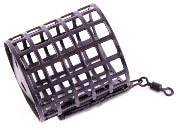 Ultimate Recruit Feeder & Match Set - Ultimate Closed Metal Round Cage Feeder with Swivel, 25g