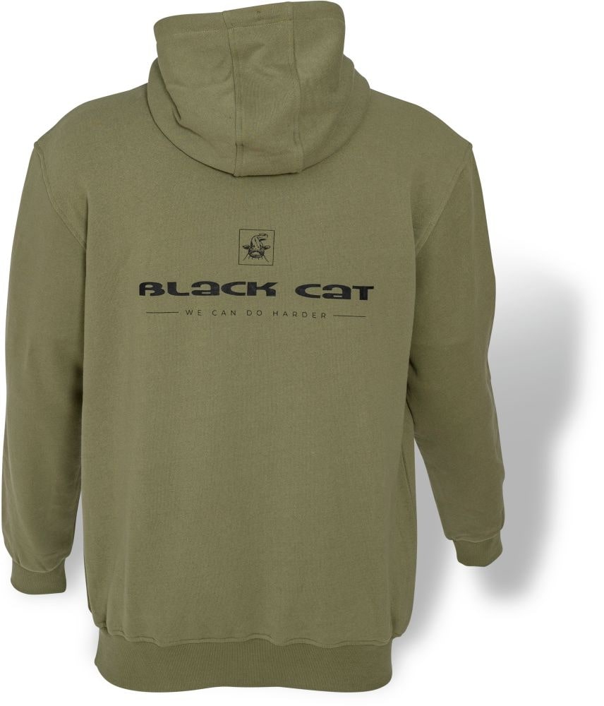Black Cat Hoodie Khaki