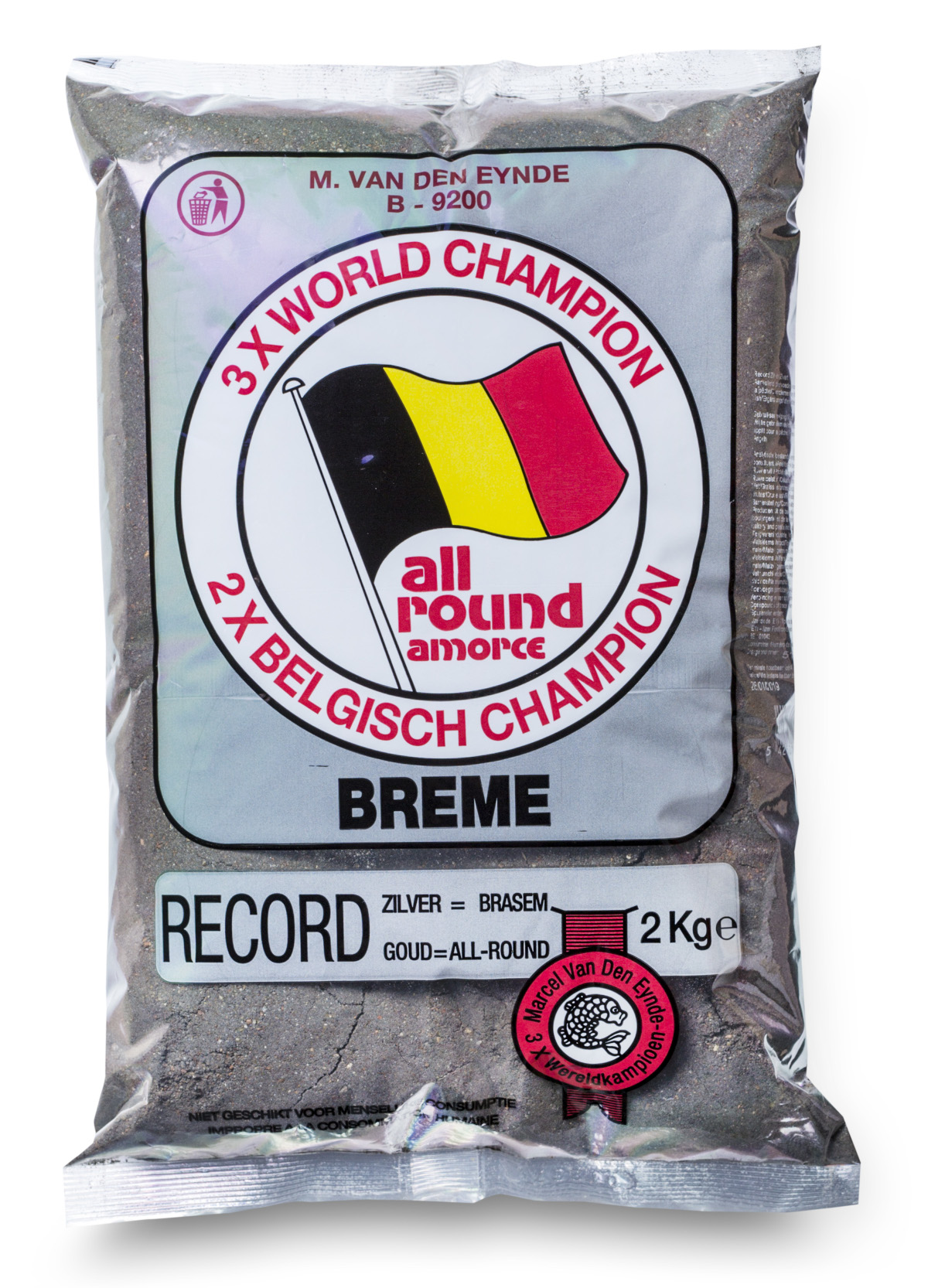 Marcel Van Den Eynde Record Zilver Breme Lockfutter (2kg)