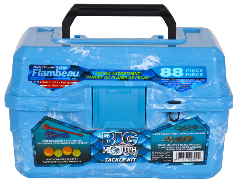 Flambeau Big Mouth Tackle Box Kit Angelkoffer - Pearl Blau Swirl