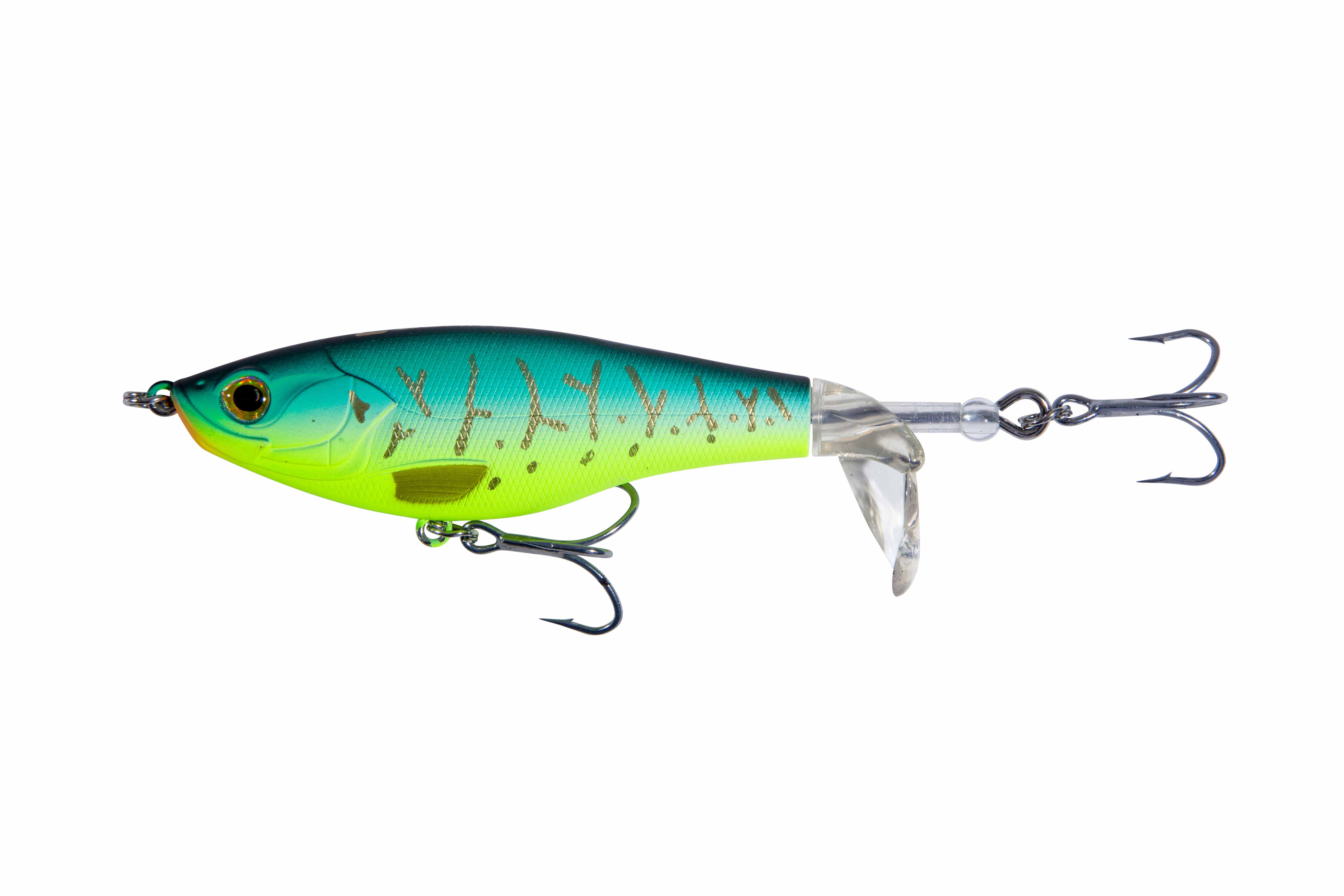 Ultimate X-Prop Oberflächenköder 11cm (17g) - Chartreuse Tiger