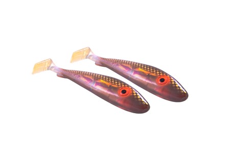 Svartzonker UV Series McRubber Jr Brown Back UV Shad 17cm (47g) (2 Stück)