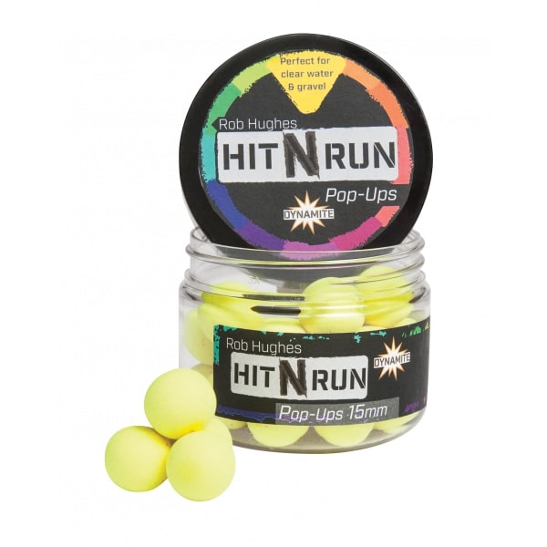 Dynamite Baits Hit N Run Pop Ups (15mm) - Gelb