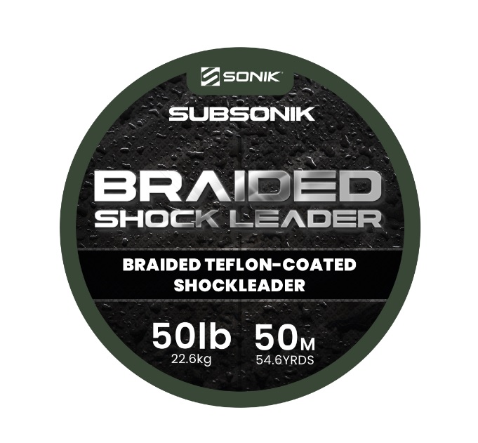 Sonik Braided Shock Leader 50lb Vorfachmaterial (50m)
