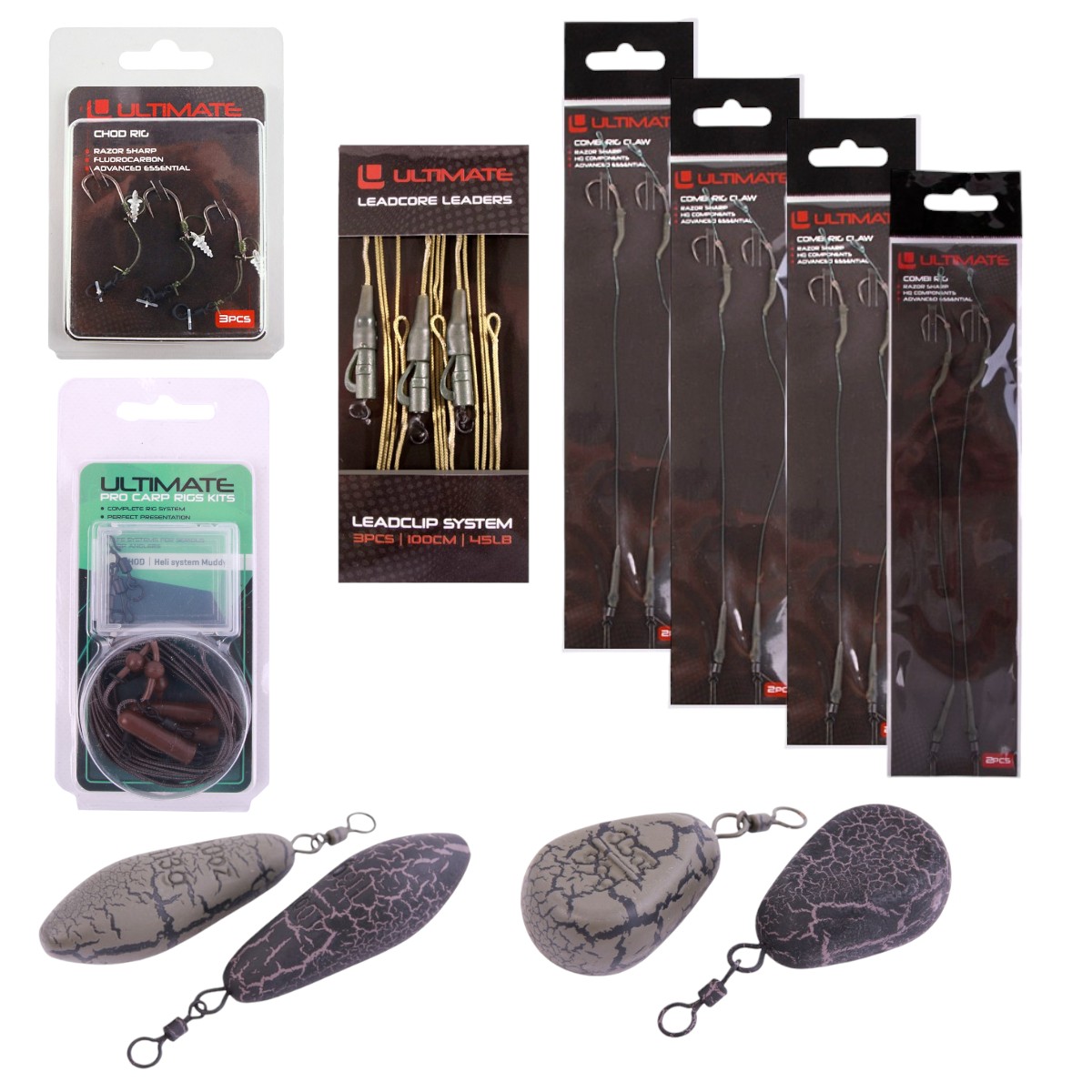 Ultimate Carp Leader Rig Set Complete