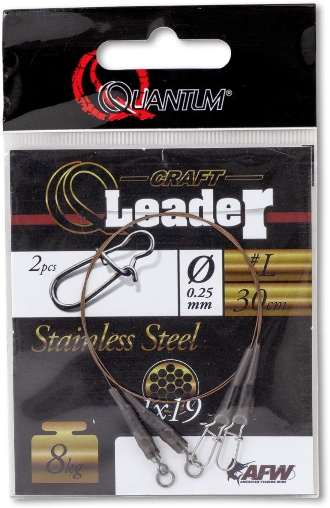 Quantum Q-Leader Stainless Steel Camo Steel 60cm (2 Stück)