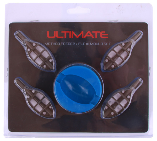 Ultimate Feeder Set mit Shimano FX 4000 FC Rolle - Ultimate Method Feeder + Flexi Mould Set