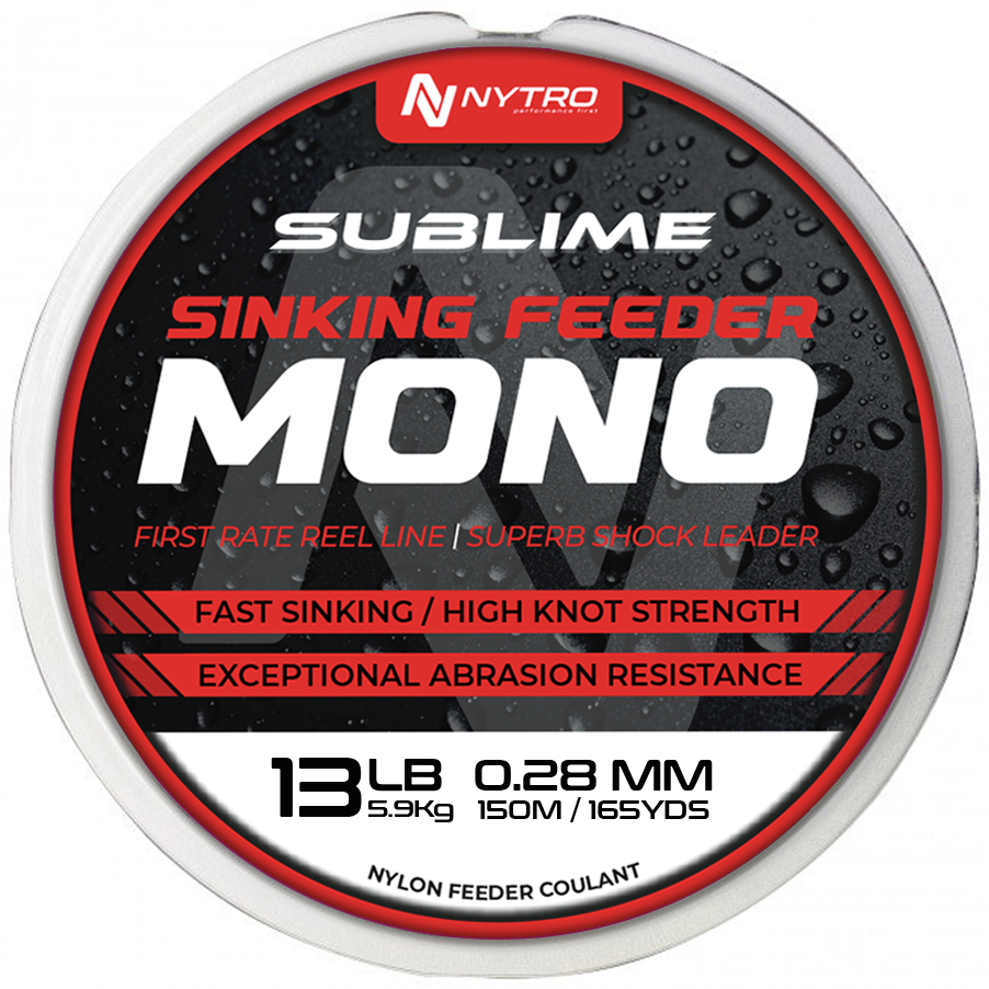 Nytro Sublime Sinking Feeder Mono Nylon 150m
