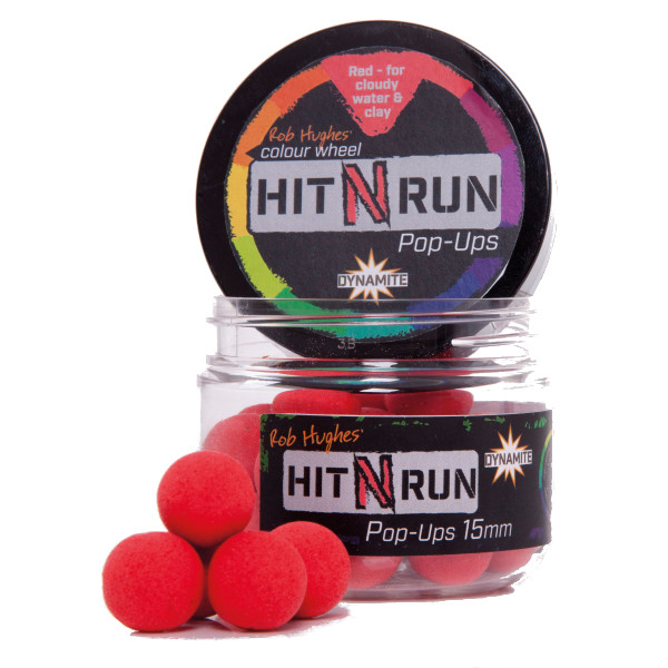 Dynamite Baits Hit N Run Pop Ups (15mm) - Rot