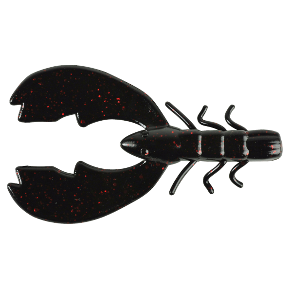 Berkley Powerbait Chigger Craw 4'' 9 Stück - Black Red Fleck