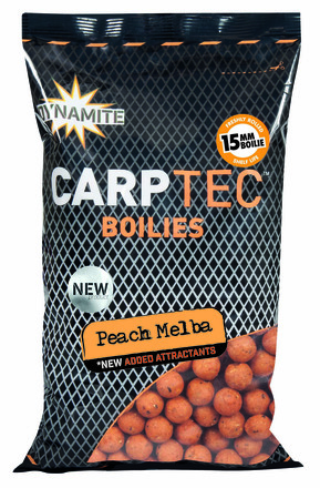 Dynamite Baits Carptec Peach Melba Boilies (900g)