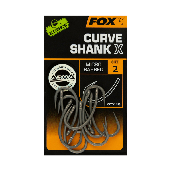 Fox Edges Curve Shank X Hooks - Fox Edges Curve Shank X Hooks Size 2