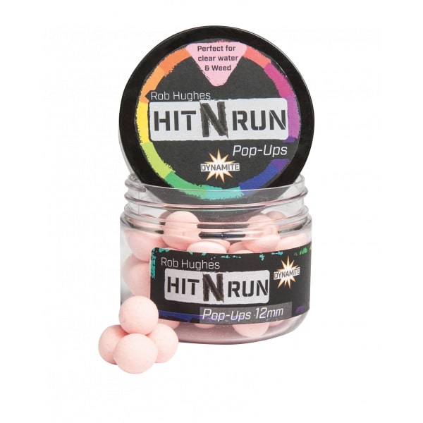 Dynamite Baits Hit N Run Pop Ups (12mm) - Rose