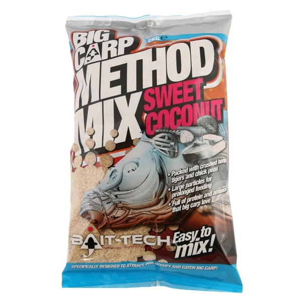 Bait-Tech Big Carp Method Mix Lockfutter (2kg) - Sweet Coconut