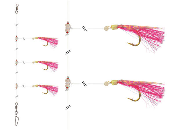 Daiwa GrandW. Cod/Coalfish Rig 4/0 XH - Pink