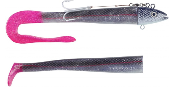 Balzer Adrenalin Arctic Eel 150g - BlackSilverGlitter/Pink Tail