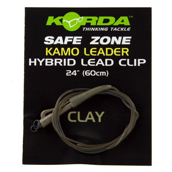 Korda Kamo Karpfenmontage Hybrid Lead Clip - Clay Brown (1m)