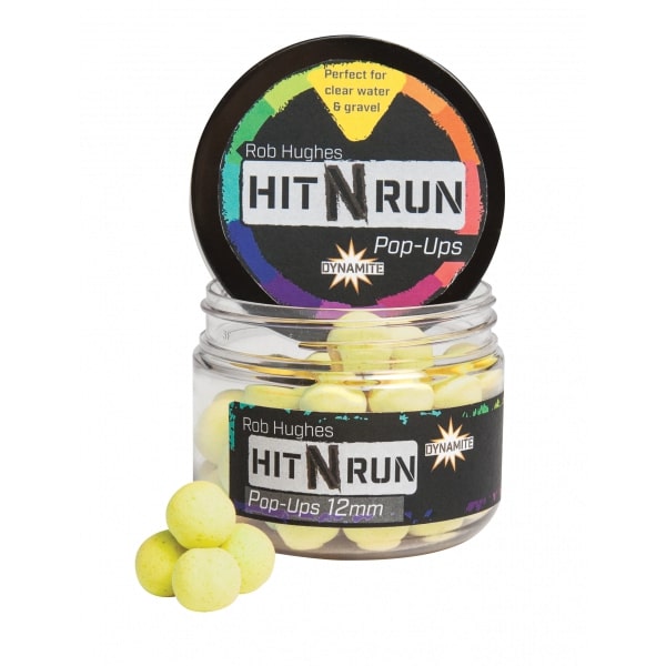 Dynamite Baits Hit N Run Pop Ups (12mm) - Gelb