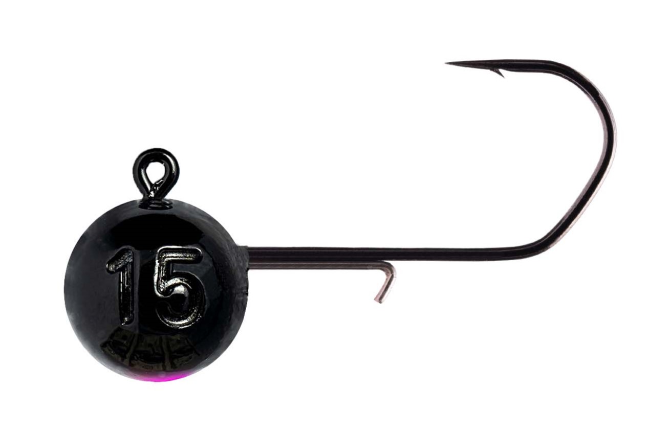 Monkey Lures Monkey Hook 1/0 Black Jigkopf (3 Stück)