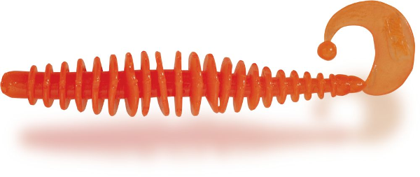 Magic Trout T-worm Twister 5,5cm - Neon Orange