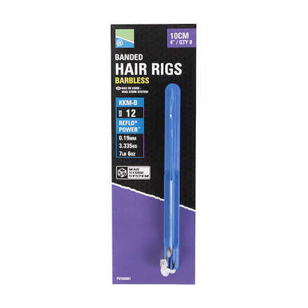 Preston KKM-B Mag Store Banded Hair Rigs 10cm (8 Stück)