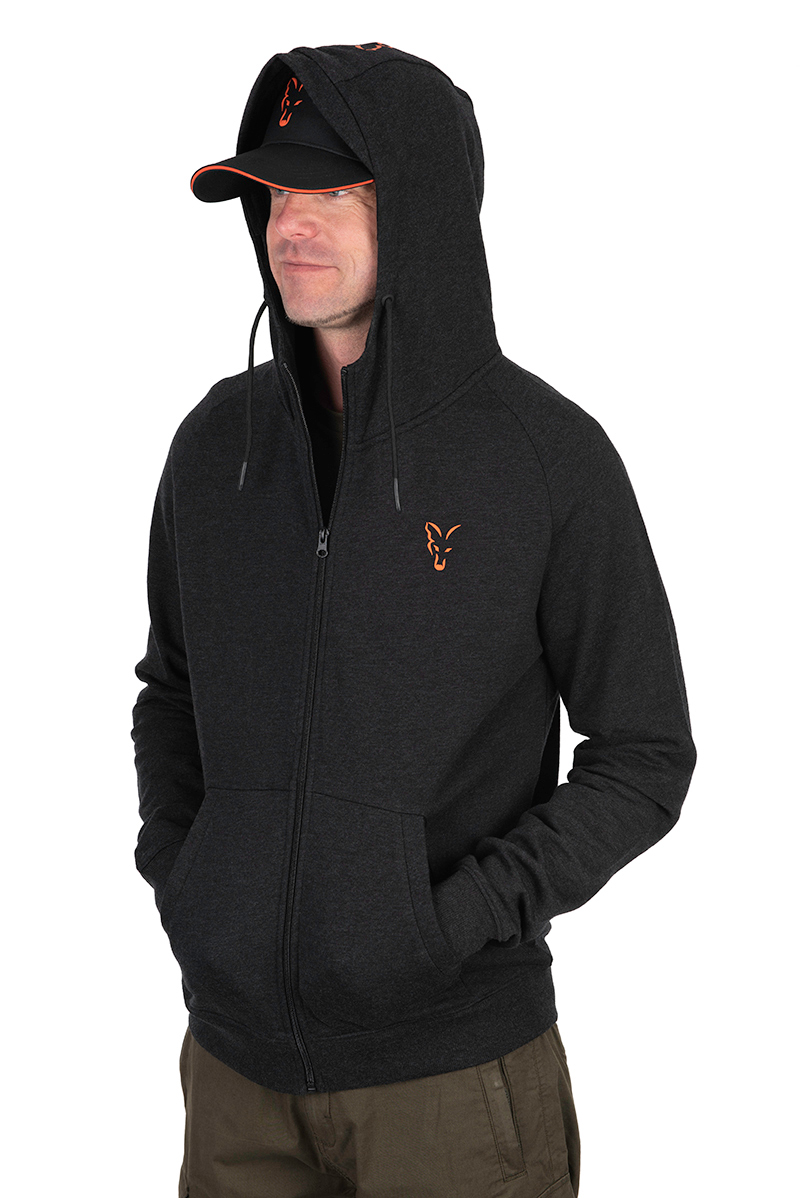 Fox Collection LW Hoody Schwarz & Orange