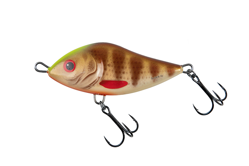 Salmo Slider Sinking 12cm - Spotted Brown Perch