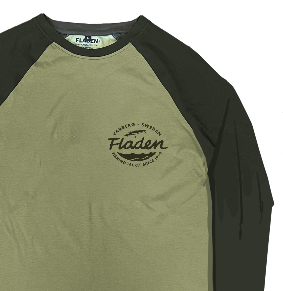 Fladen T-Shirt Long Sleeve Duo Green Pike