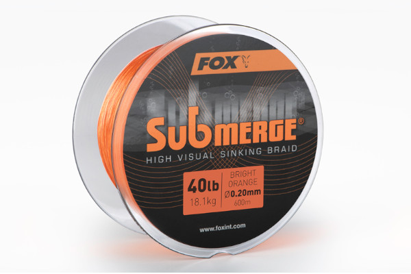 Fox SUBMERGE® High Visual Sinking Braid Bright Orange 600m