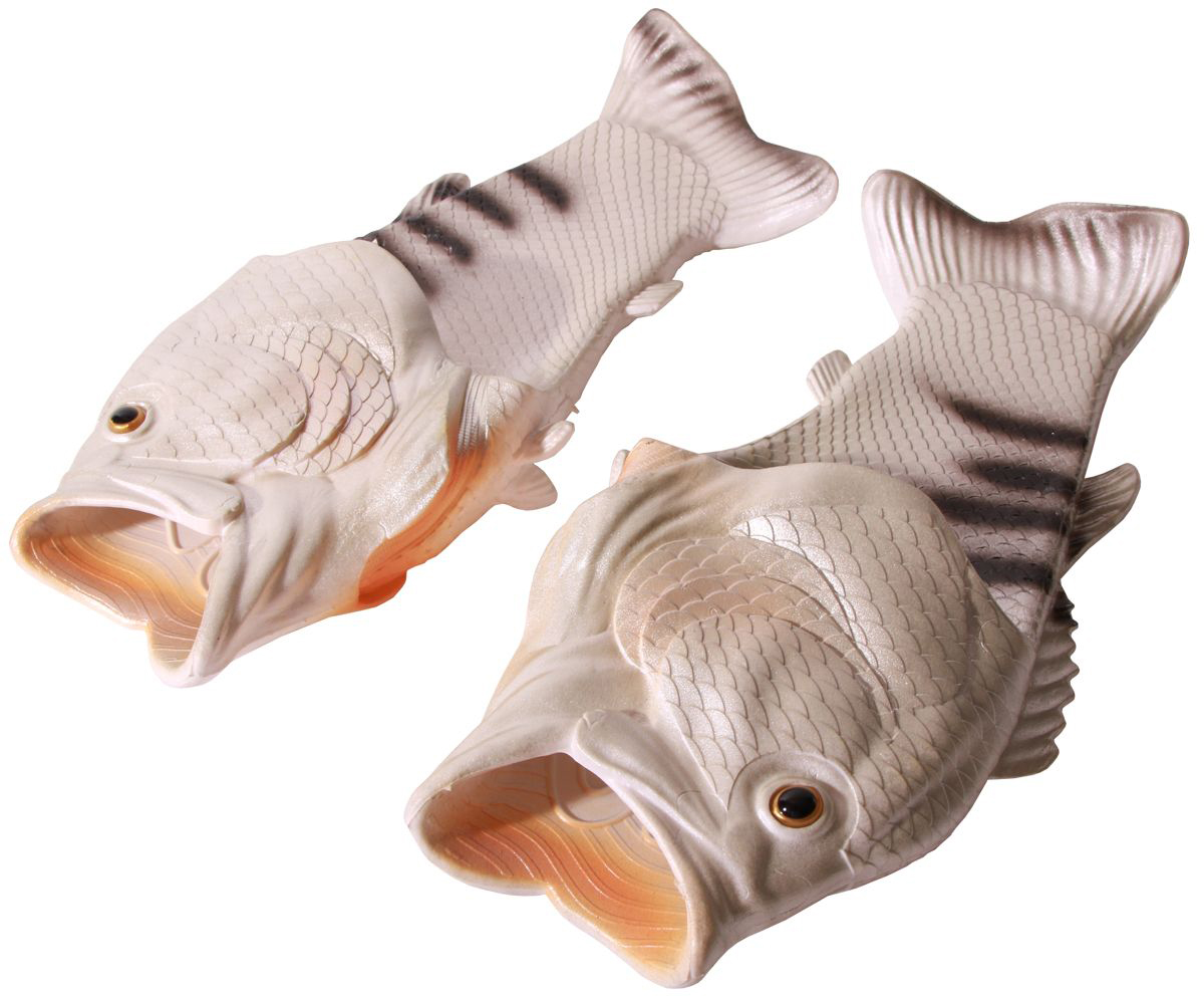 Fish Flip Flops - Size 38/39 Grau