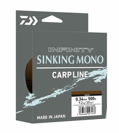 Daiwa Infinity Sinking Brown Nylon Angelschnur (500m)