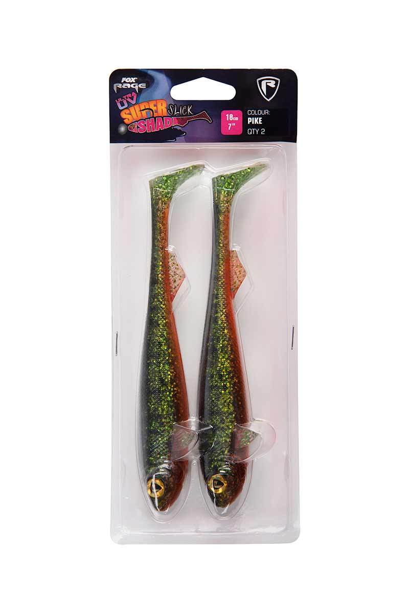 Fox Rage Super Slick Shad 18cm 2 Stück - UV Pike