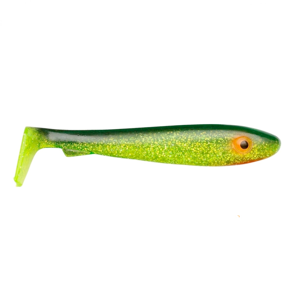 Svartzonker McRubber Bass 8cm, 10 St. - C19 Black 'n Chartreuse