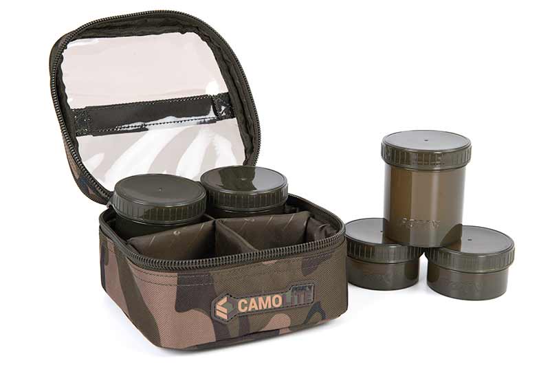 Fox Camolite 6er Hookbait Case (mit 6 Dosen)