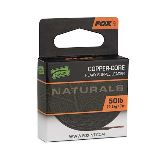 Fox Edges Naturals Copper-Core Leader 7m (50lb)