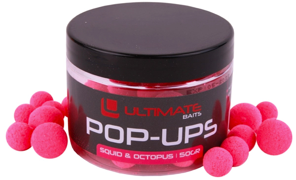 Ultimate Baits Fish Pack - Ultimate Baits Fluo Pop Ups, Pink Squid & Octopus