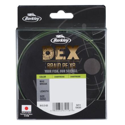 Berkley Dex X8 Pe Geflochtene Schnur Chartreuse (150m)