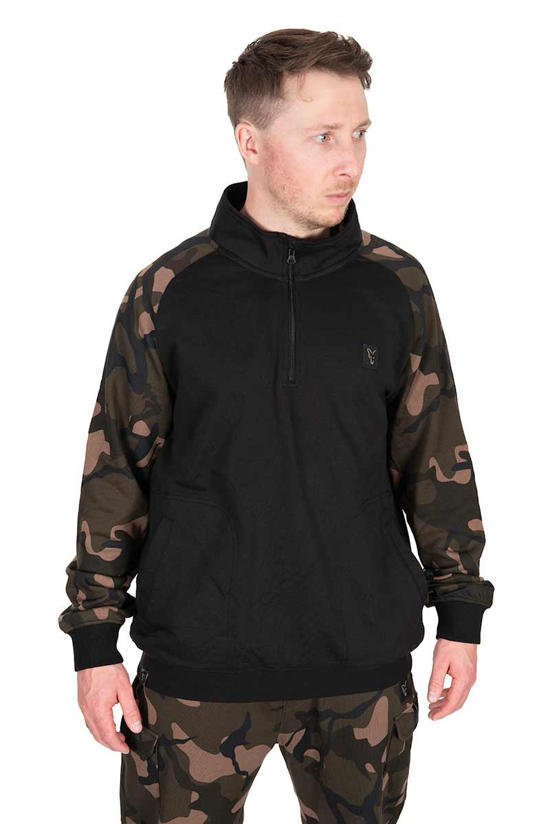 Fox LW Black/Camo QTR Zip Angelpullover