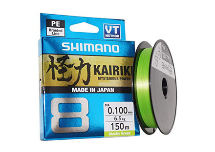 Shimano Kairiki 8 Braid 150m, Mantis Green