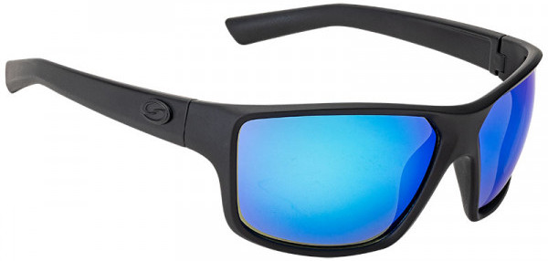 Strike King S11 Optics Sonnenbrille - Clinch Matte Black Frame / Multi Layer White Blue Mirror Gray Base