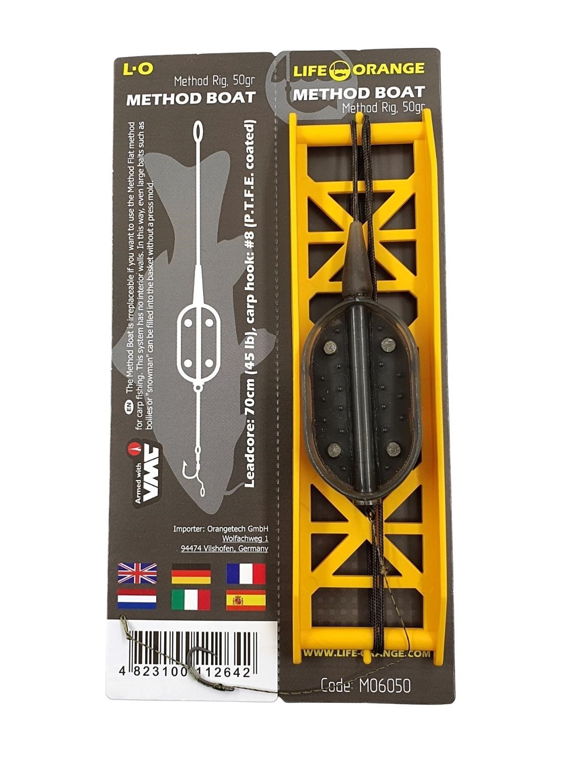 Life Orange Method Rig Method Boat Vorfach (80cm)