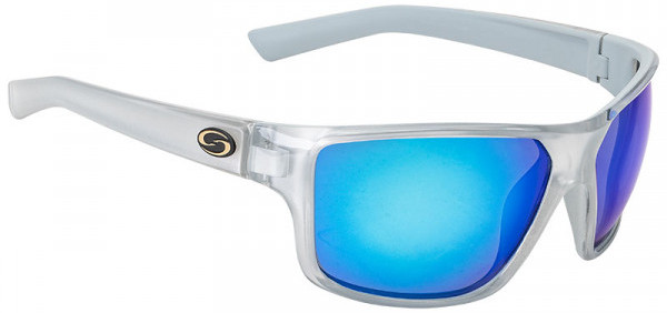 Strike King S11 Optics Sonnenbrille - Clinch Crystal Concrete Frame / Multi Layer White Blue MirrorMulti Layer White Blue Mirror Glasses